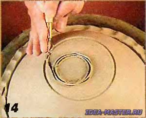 Diameter of the base of the bowl